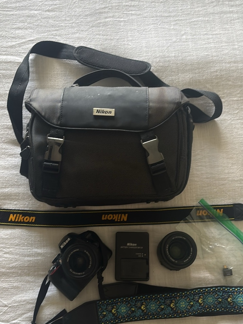 Nikon D3300 camera with Nikon Accessories - Black